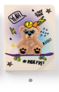 Блокнот (А5) "Bear ride free", beige (14.5*21)