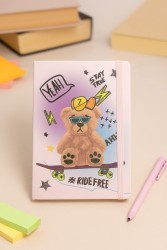 Блокнот (А5) "Bear ride free", beige (14.5*21)