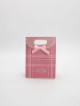 Пакет подарочный (XS) "Simple plaid", brown (12x6x16)