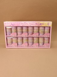 Набор декоративного скотча 10 шт. "Night magic", pink, шоу-бокс 8 шт.