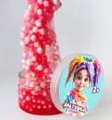 Слайм "Стекло WOW", с шариками, розовый (150гр)