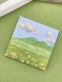 Блок стикер для записей "Scenery", blue
