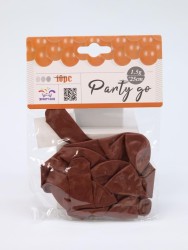 Набор воздушных шаров 10 шт. "Unified joy pack", coffee (25 см)