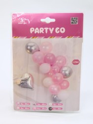 Набор воздушных шаров 25 шт. "Air heart", pink