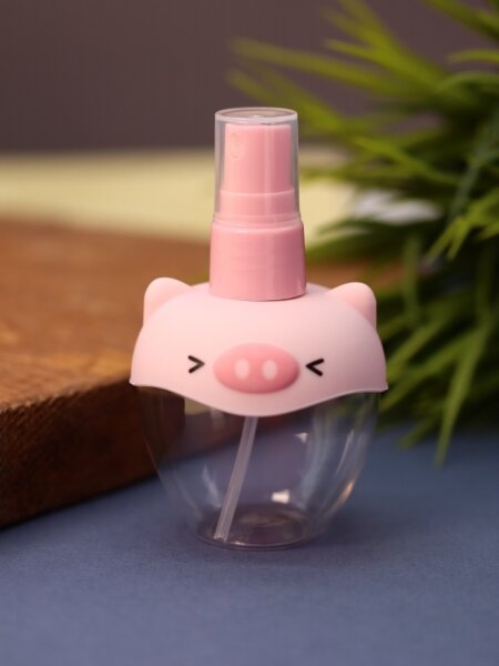 Дорожная бутылочка "Pretty pig", pink (70 ml) 