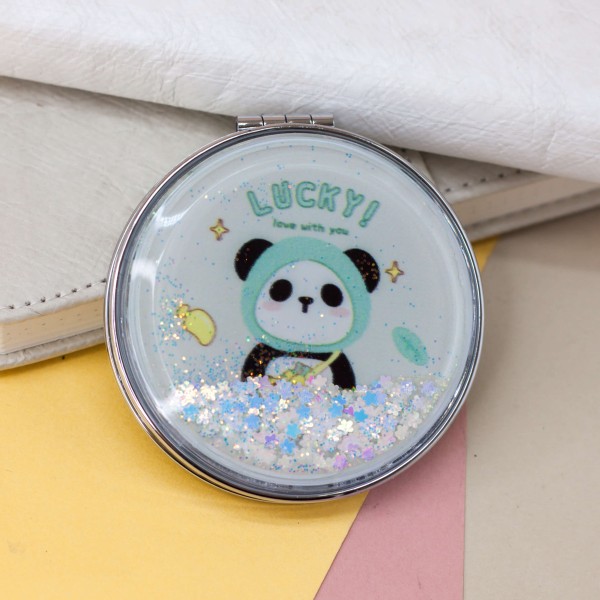 Зеркало "Lucky panda banana", green 