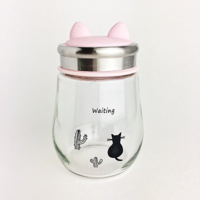 Бутылка "Cat things" pink
