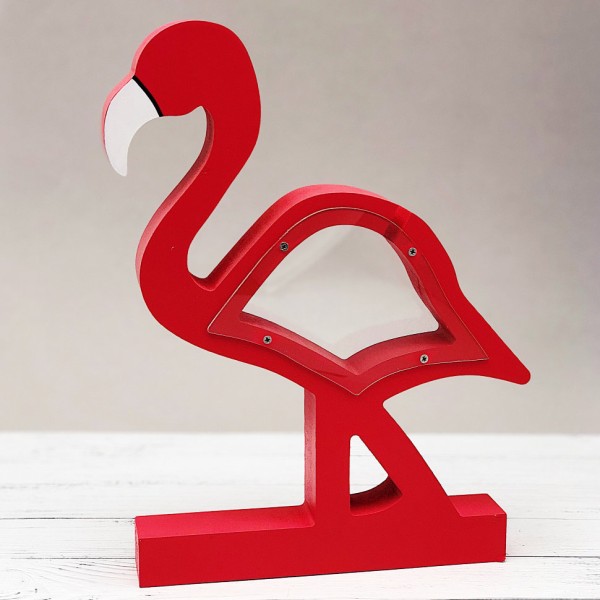 Копилка "Фламинго", red 