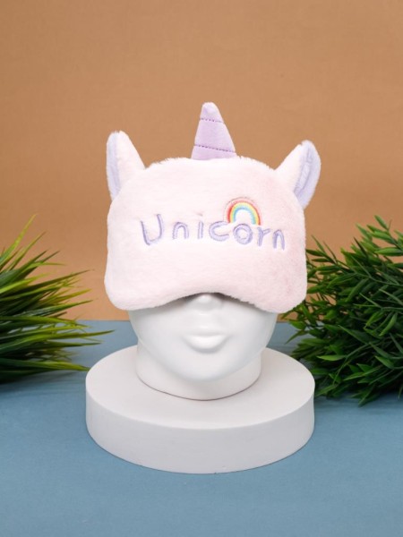 Маска для сна гелевая "Unicorn Rainbow", pink 