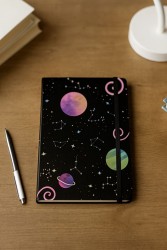 Блокнот (А5) "Universe swirl", black (14.5*21)
