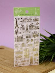 Наклейки "Around the world" (23,5*9 см)