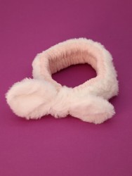 Повязка на голову "Bow pink"