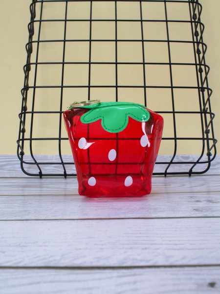 Брелок, кошелёк «Fruit strawberry», red 