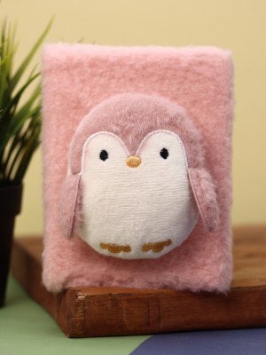 Блокнот плюшевый «Penguin», pink (15х11,5х5)