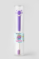 Зубная щётка для взрослых iLikeGift "Cosmonaut smile", purple (21 см)