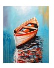 Алмазная мозаика картина стразами "Лодка", 15х20 см