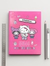 Дневник школьный А5 "Hello Kitty&friends", 48 л, обл. в тв. заламин. переплете + голограф. плен., (165*210 мм)