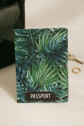 ОБЛОЖКА ДЛЯ ПАСПОРТА  из искусственной кожи Leaves, плотность 800 мкм