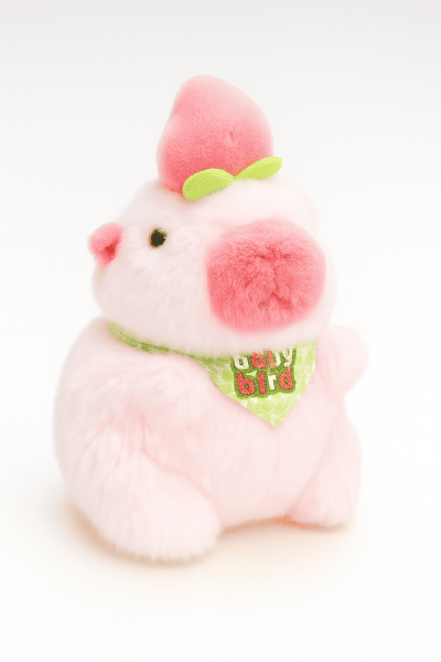 Плюшевый брелок "Peach capybara", pink 