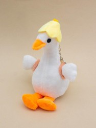 Плюшевый брелок "Goose flower hat", yellow (15 см)