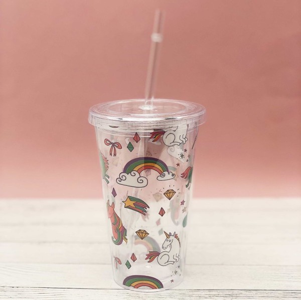 Тамблер "Rainbow unicorn" 