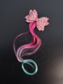 Заколка "Beautiful curl", red-green (8.5*5.5 см, L=30 см)
