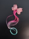 Заколка "Beautiful curl", red-green (8.5*5.5 см, L=30 см)