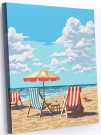 Картина по номерам 40*50 "Пляж" (15 цветов)
