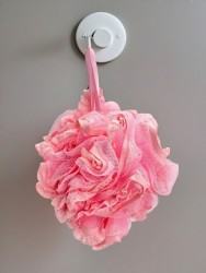 Массажная мочалка для тела "Pink lace"