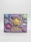 Пакет подарочный (M) "3D drawings", purple (24.5*19.5*10)