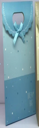 Пакет подарочный (M) "Small dots", blue (19x 9 x 27)