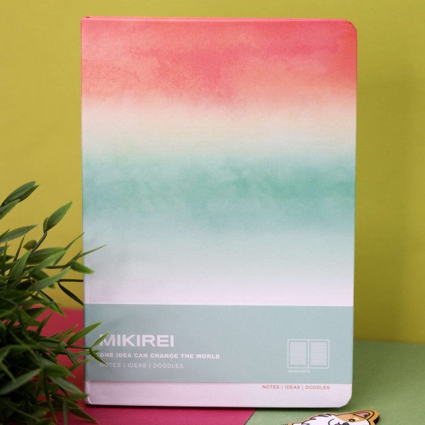 Блокнот (А5) «Gradient», green (14,5*21) 
