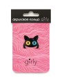 Кольцо акриловое GIRLY "Black cat", black (d=1,7 см)