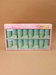 Набор декоративного скотча 10 шт. "Night magic", green, шоу-бокс 8 шт.