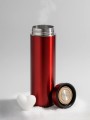 Термос с датчиком температуры «Metallic», red (500 ml)