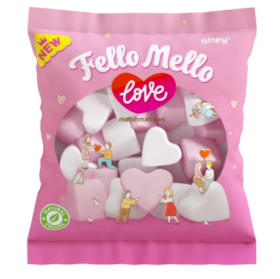 Жевательный зефир (Marshmallows) "FELLO MELLO" LOVE, 85 гр