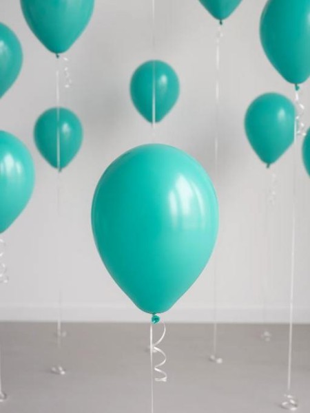 Набор воздушных шаров 10 шт. "Timeless", tiffany blue (25 см) 