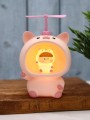 Kопилка - ночник «Baby pig fan», pink (13,5 см), пластик