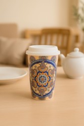 Стакан керамический «Ornament», brown (400 ml)