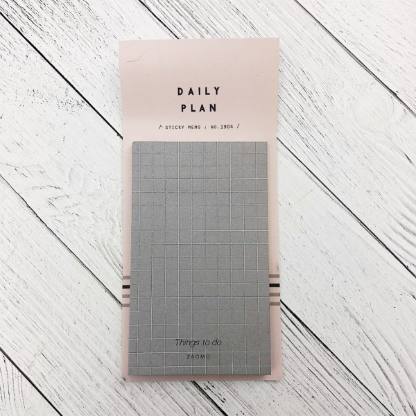 Планнер стикер "Daily plan", gray 