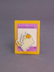 Значок акриловый iLikeGift "Red cat"