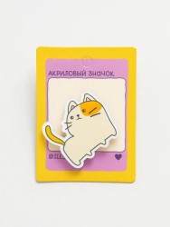 Значок акриловый iLikeGift "Red cat"