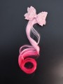 Заколка "Beautiful curl", pink (8.5*5.5 см, L=30 см)