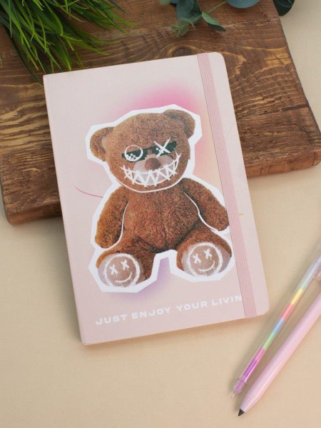 Блокнот (А5) "Bear smile OX", beige (14.5*21) 