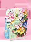 Зеркало настольное "Beautiful flowers", зелёное (16*12 см)