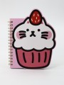 Блокнот на спирали (B6) "Cat cupcake" (13*18)