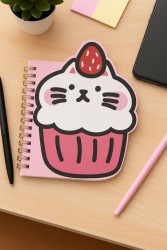 Блокнот на спирали (B6) "Cat cupcake" (13*18)