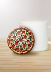 Подставка под горячее iLikeGift «Пицца 2», 9 см