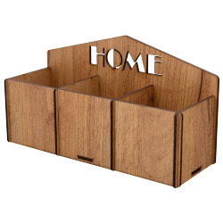 Подставка для чайных пакетиков "HOME", 3 секции, (12,5х23х8 см)