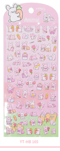 Наклейки "Pink hare" (9*22,5 см) 